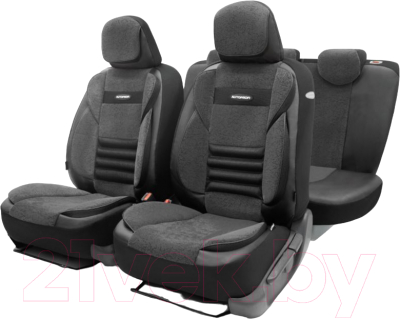 Комплект чехлов для сидений Autoprofi Multi Comfort / MLT-1105GV BK/BK (черный)