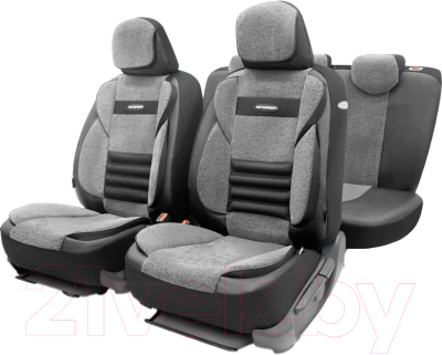 Комплект чехлов для сидений Autoprofi Multi Comfort / MLT-1105GV BK/D.GY