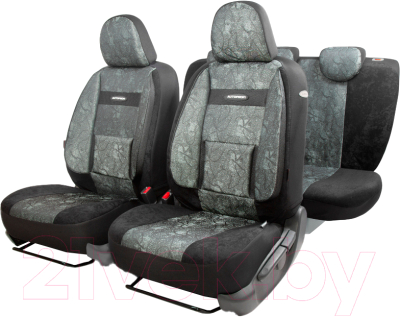 Комплект чехлов для сидений Autoprofi Comfort / COM-1105 Cyclone (циклон)