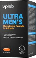 Мультивитаминный комплекс Vplab Ultra Men's Multivitamin Formula in Softgels (90 капсул) - 