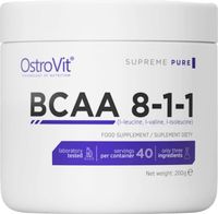 Аминокислоты BCAA OstroVit 8-1-1 (200гр, без вкуса) - 