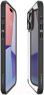 Чехол-накладка Spigen Ultra Hybrid для iPhone 15 Pro Max / ACS06570 (черный)