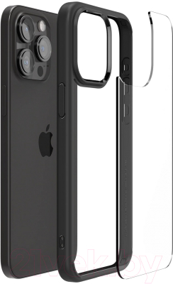 Чехол-накладка Spigen Ultra Hybrid для iPhone 15 Pro Max / ACS06570 (черный)
