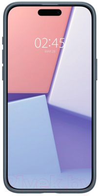 Чехол-накладка Spigen Thin Fit для iPhone 15 Pro Max / ACS06546 (серый/синий)