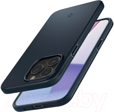 Чехол-накладка Spigen Thin Fit для iPhone 15 Pro Max / ACS06546 (серый/синий)