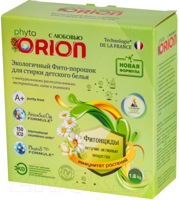 Стиральный порошок Orion Home Фито Для детского белья Липа и ромашка (1.8кг)