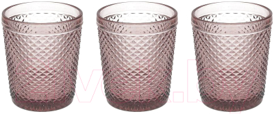 Изображение товара Набор стаканов Tognana Glass Diamante / N3585T65894 (3шт, цикламен)
