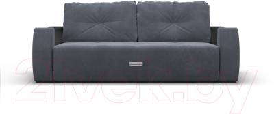Изображение товара Диван Mebel-Ars Еврокнижка Мальтида (велюр серо-синий НВ 178 26)