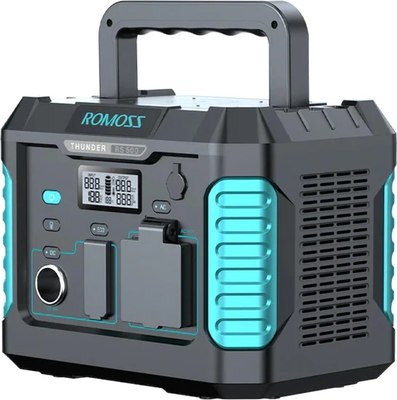 Портативная зарядная станция Romoss RS500 108000мАч (черный) - 