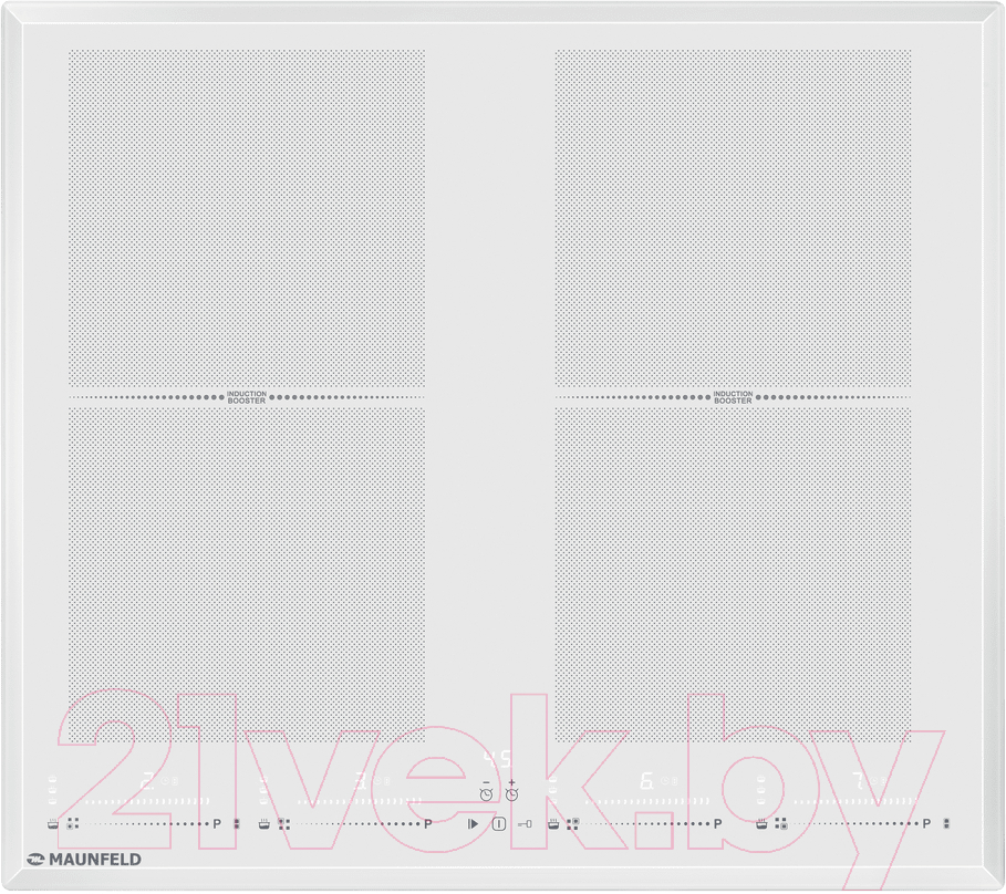 Индукционная варочная панель Maunfeld CVI594SF2WH Lux Inverter