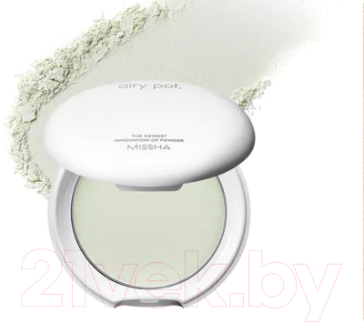 Пудра компактная Missha Airy Pot Pressed Powder Mint (5г)