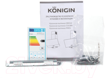 Вытяжка наклонная Konigin Pirol 60 (серый)