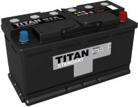 Автомобильный аккумулятор TITAN Standart 740A R+ (90 А/ч) - 