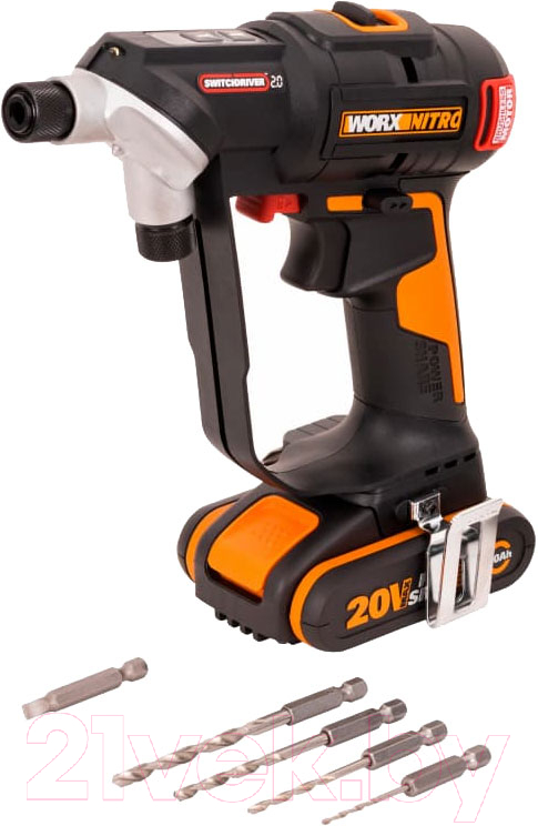 Аккумуляторный шуруповерт Worx Switchdriver WX177