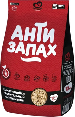 

Наполнитель для туалета, Антизапах Растительный комкующийся
