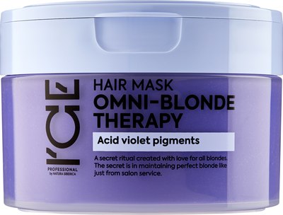 

Тонирующая маска для волос, Ice By Natura Siberica Omni-Blond Therapy