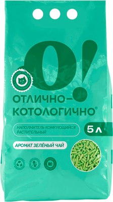

Наполнитель для туалета, Зеленый чай комкующийся
