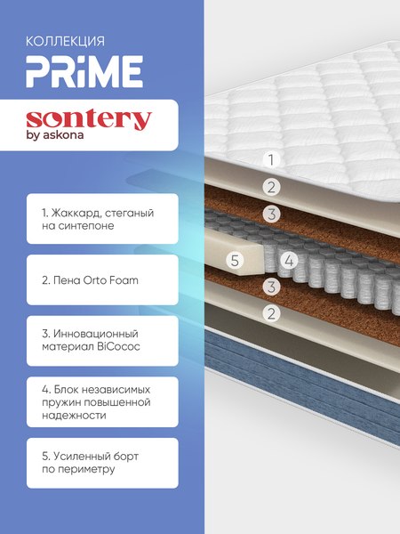 Матрас Askona Prime Hit 160x200