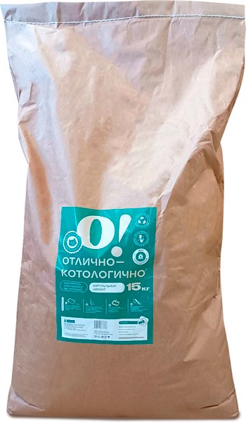 Наполнитель для туалета О!Отлично-котологично Натуральный комкующийся (15кг/36л)