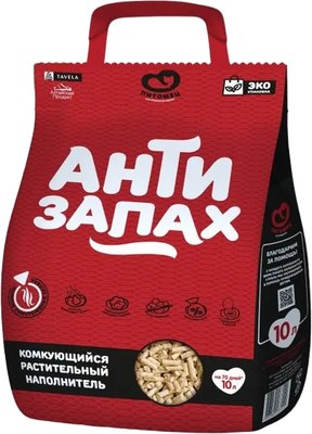 

Наполнитель для туалета, Антизапах Растительный комкующийся