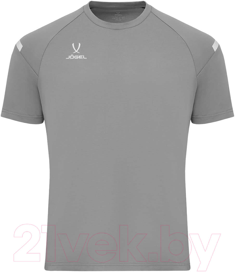 Футболка игровая футбольная Jogel Camp 2 CVC Training Tee (YS, серый) — фото 2