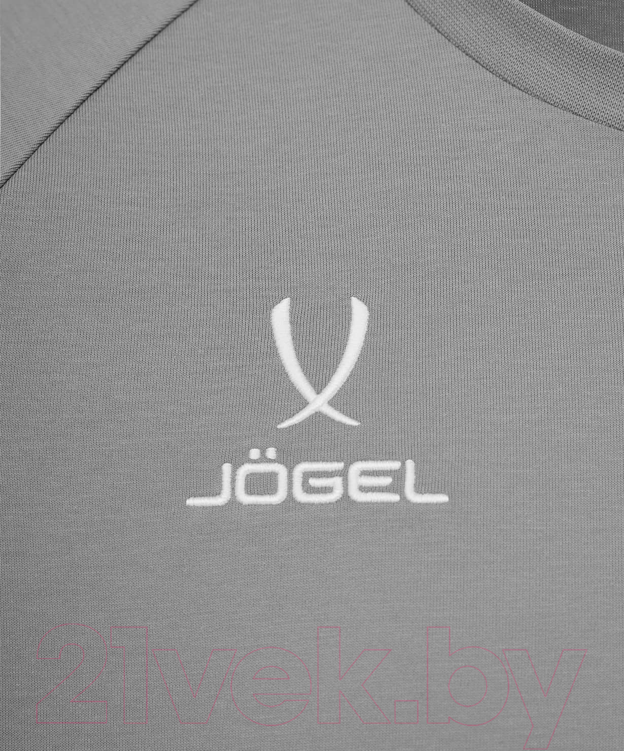 Футболка игровая футбольная Jogel Camp 2 CVC Training Tee (YS, серый) — фото 5