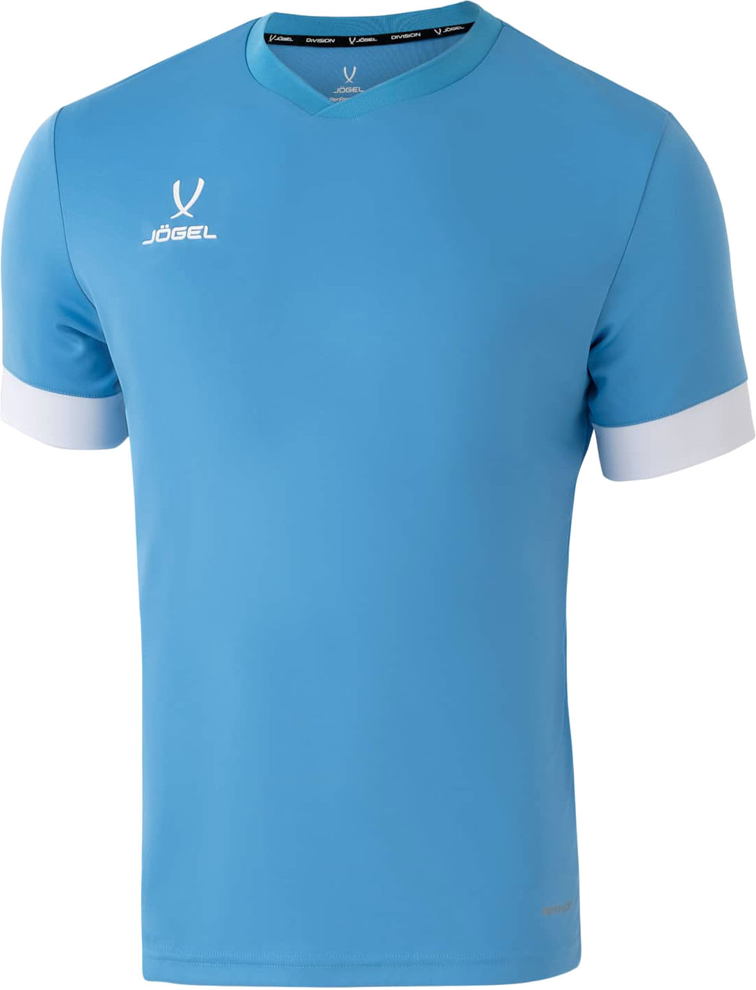 Футболка игровая футбольная Jogel Division PerFormDRY Union Jersey (YS, голубой/белый/белый)