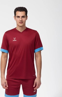 Футболка игровая футбольная Jogel Division PerFormDRY Union Jersey (YL, гранатовый/голубой/белый)