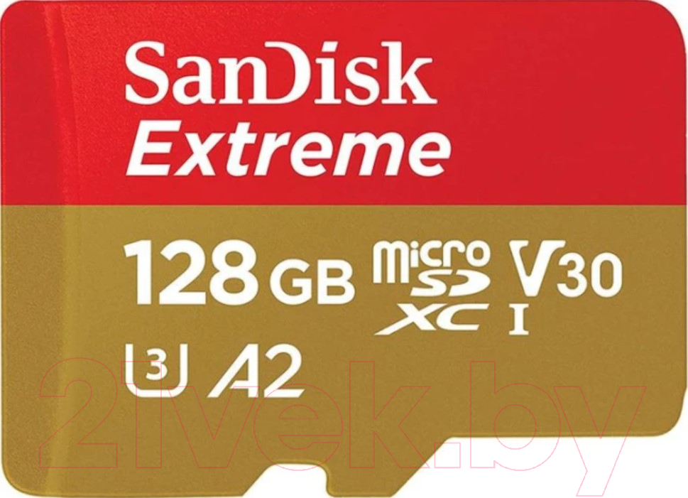 Карта памяти SanDisk Extreme MicroSDXC 128GB (SDSQXA1-128G-GN6MN)