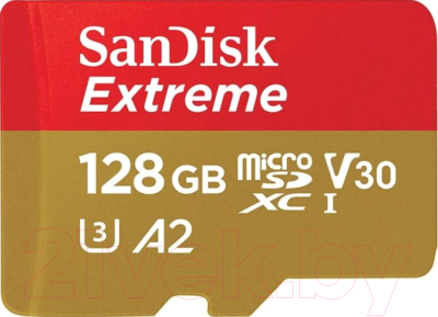 Карта памяти SanDisk Extreme MicroSDXC 128GB (SDSQXA1-128G-GN6MN)