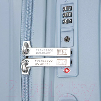 Изображение товара Чемодан на колесах Francesco Molinary 344-168/3-28BLU (голубой)