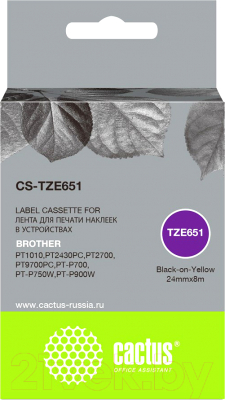 Изображение товара Картридж-лента Cactus CS-TZE651