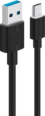 Кабель Celebrat CB-09 Micro USB (1м, черный) - 