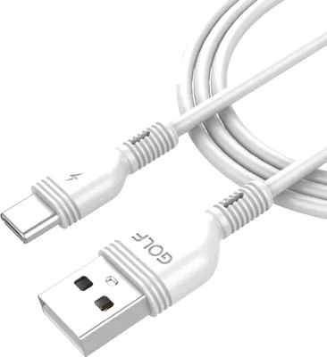 Кабель Golf GC-75 Type-C (1м, белый) - 
