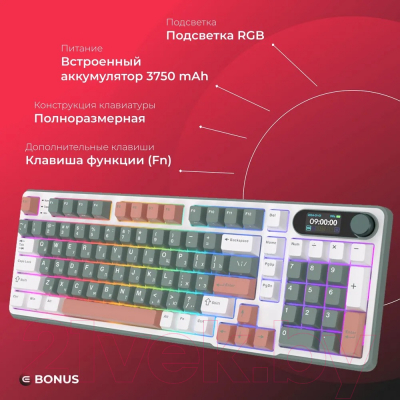 Изображение товара Клавиатура Royal Kludge RK-S98 (Brown Switch/Camping)