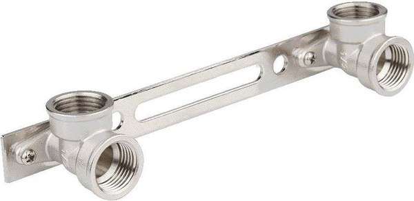 Планка монтажная с водорозетками Aqualink 1/2"вн x1/2"вн - 2 / СС04510