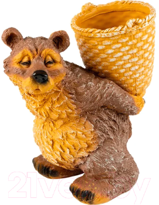Изображение товара Фигурка для сада Park Медведь с корзиной / 169465