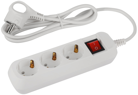 Удлинитель ЭРА Greenline UDL-10-315-ES / Б0065051 (1.5м, белый)