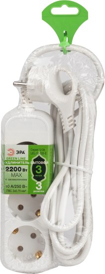 Удлинитель ЭРА Greenline UDL-10-330-E / Б0065037