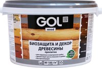 Пропитка для дерева GOL Wood Aqua защитно-декоративная (10кг, амбарная доска) - 