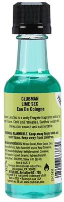 Одеколон после бритья Clubman Lime Sec After Shave Cologne (50мл)