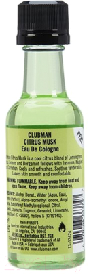 Одеколон после бритья Clubman Citrus Musk After Shave Cologne (50мл)