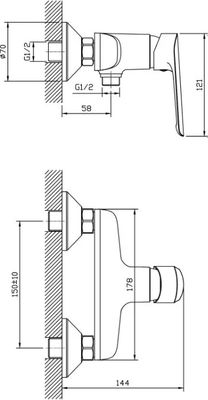 Смеситель Esko Lagos LG80B (черный)