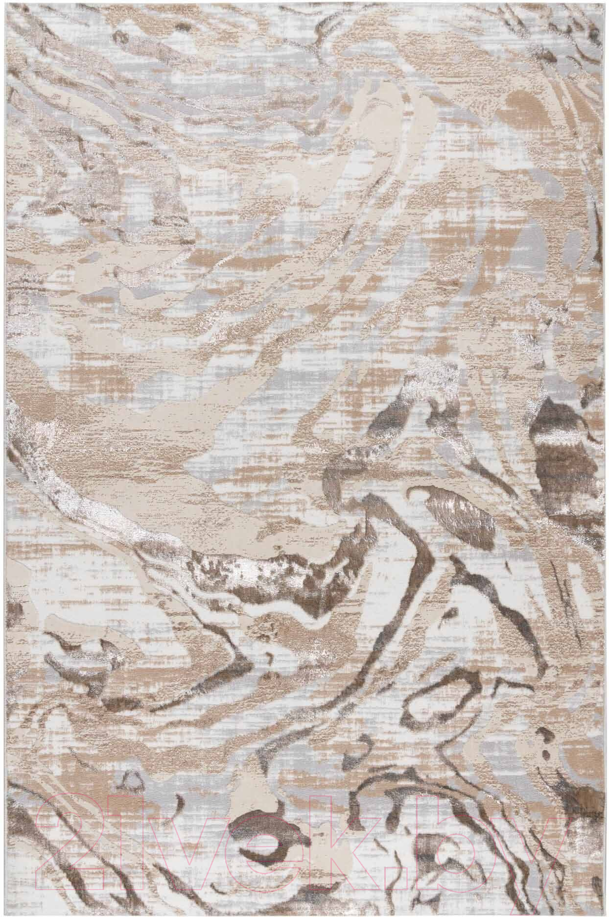 Ковер Radjab Carpet Бьянка Прямоугольник D007A / 7530RK-B (3x4, Cream Shirink/Vizon Fdy)