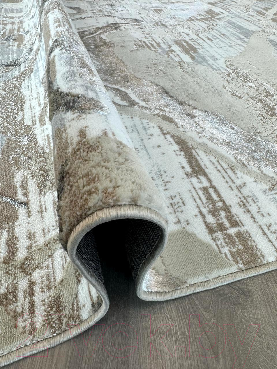 Ковер Radjab Carpet Бьянка Прямоугольник D007A / 7530RK-B (3x4, Cream Shirink/Vizon Fdy) — фото 3