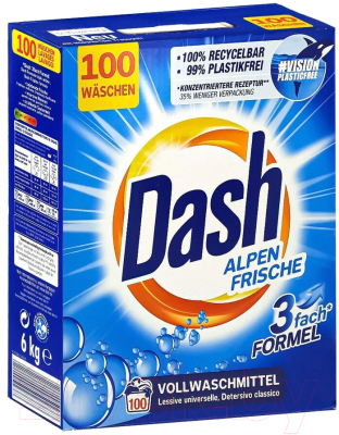 Стиральный порошок Dash Alpen Frische 3 Fash Formel (6кг)