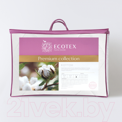 Одеяло ECOTEX Коттон легкое 140x205 / ОКО1