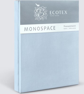 Пододеяльник ECOTEX Моноспейс 2сп / ПДС2 (серо-голубой)