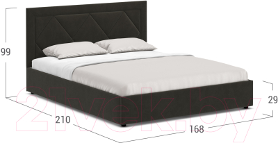 Купить Двуспальная кровать Moon Family 1255 / MF010887 в Жодино