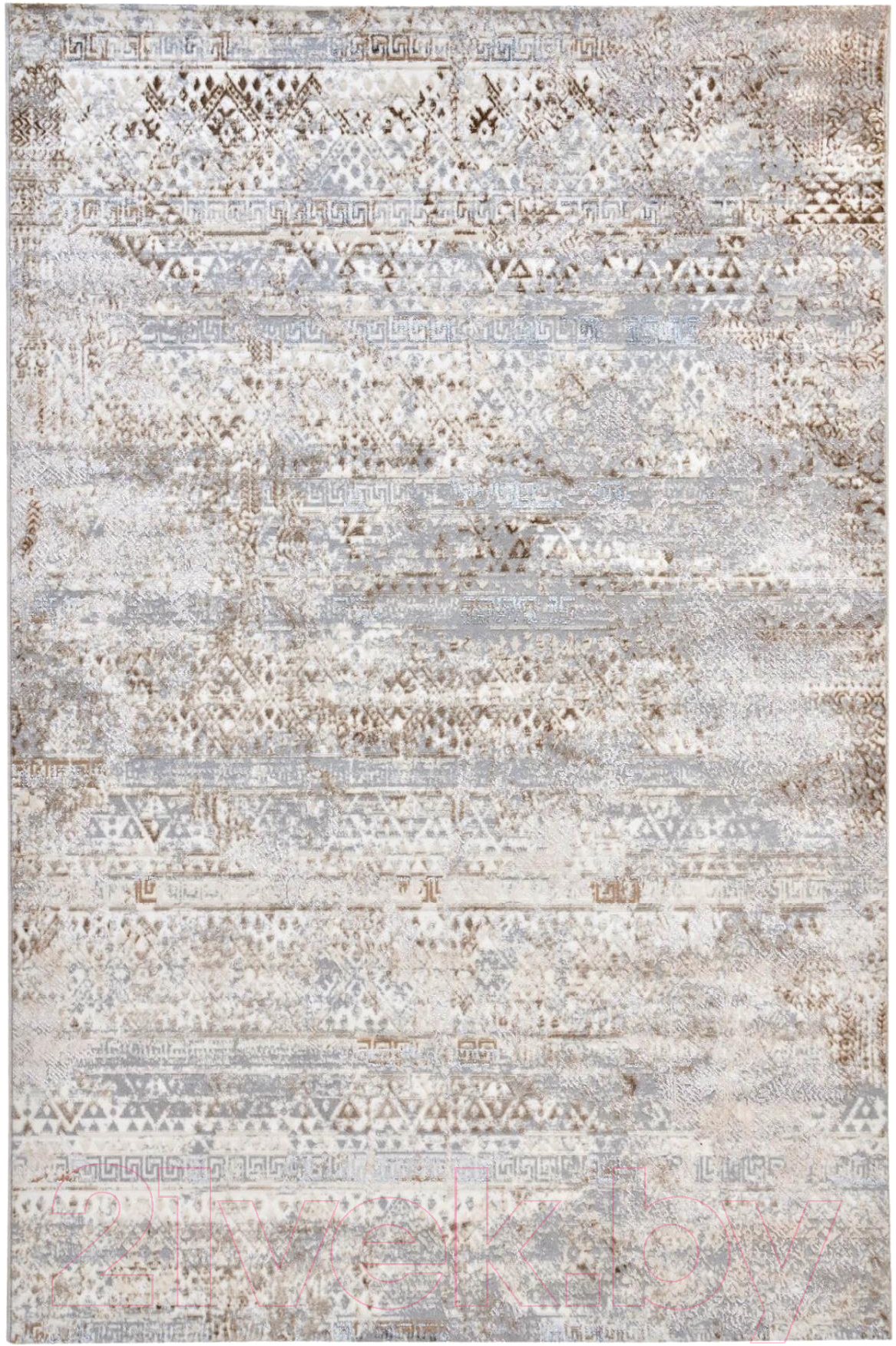 Ковер Radjab Carpet Бьянка Прямоугольник D057A / 8339RK-B (1x2, Cream Shirink/Vizon Fdy)